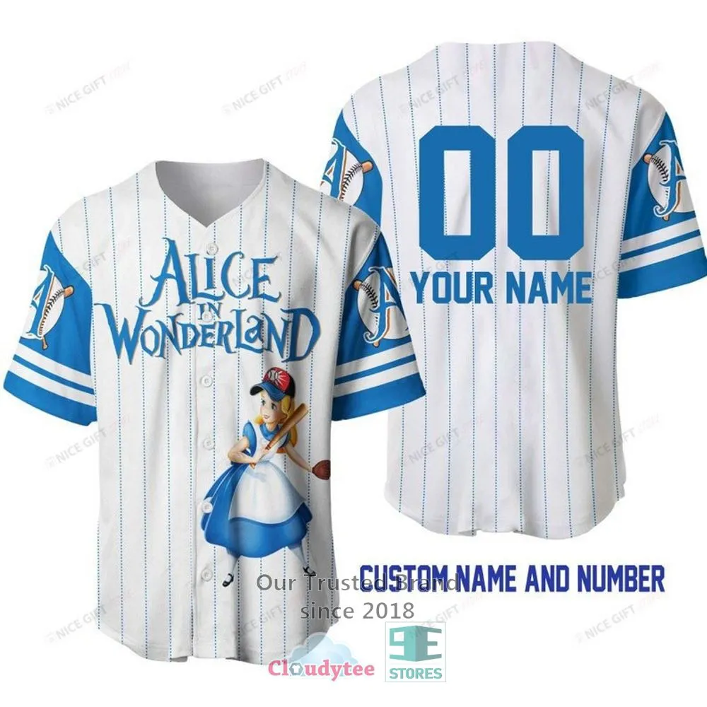 Alice In Wonderland Personalized Play Baseball Jersey Shirt Trending