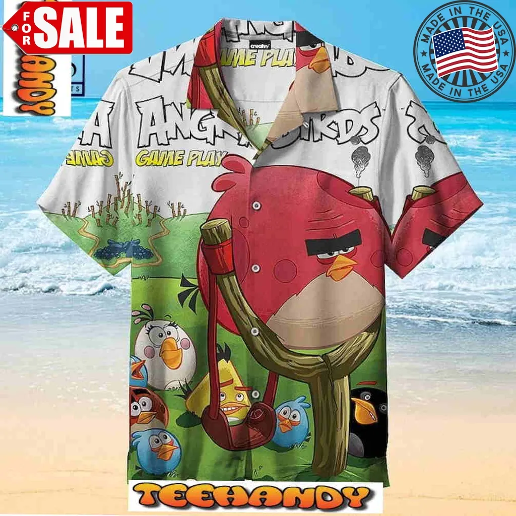 Angry Birds Game Play Hawaiian Shirt Unisex