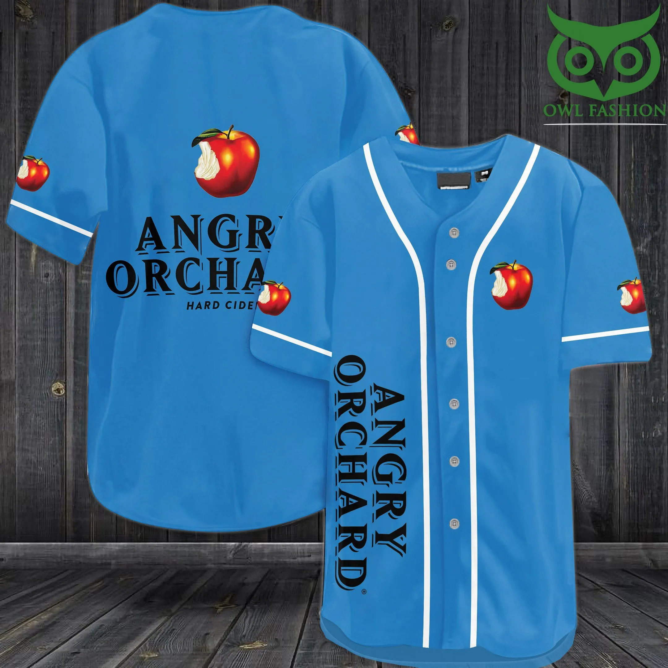 Angry Orchard Light Blue Baseball Jersey Shirt Trending