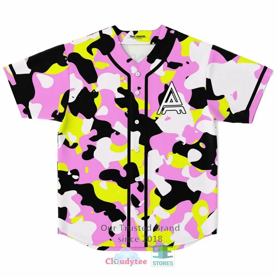 Armnhmr 22 Pink Camo Baseball Jersey
