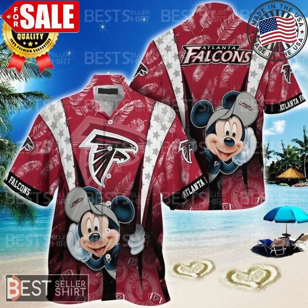 Atlanta Falcons Logo Mickey Mouse Disney Hawaiian Shirt Unisex