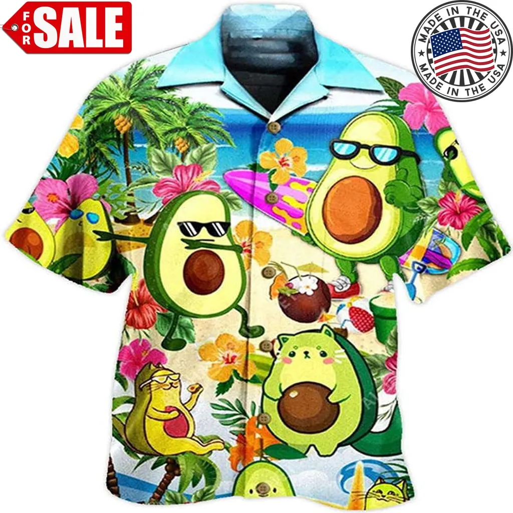 Avocado Hawaiian Casual Friday Shirt Size up S to 5XL
