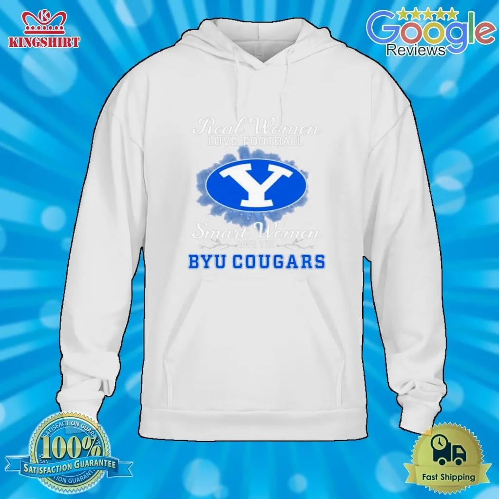Real Women Love Football Smart Women Love The Byu Cougars 2023 Logo Shirt Plus Size