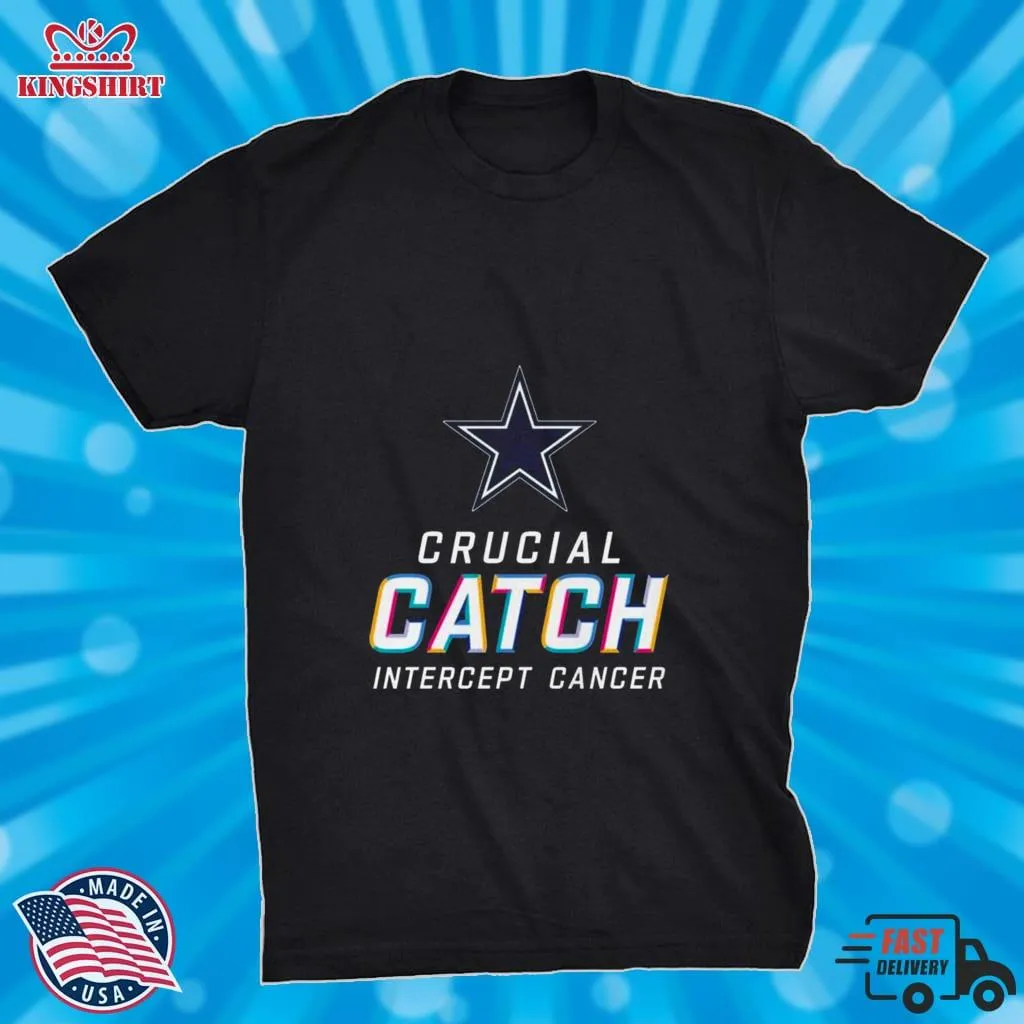 2023 Dallas Cowboys Crucial Catch Intercept Cancer Shirt