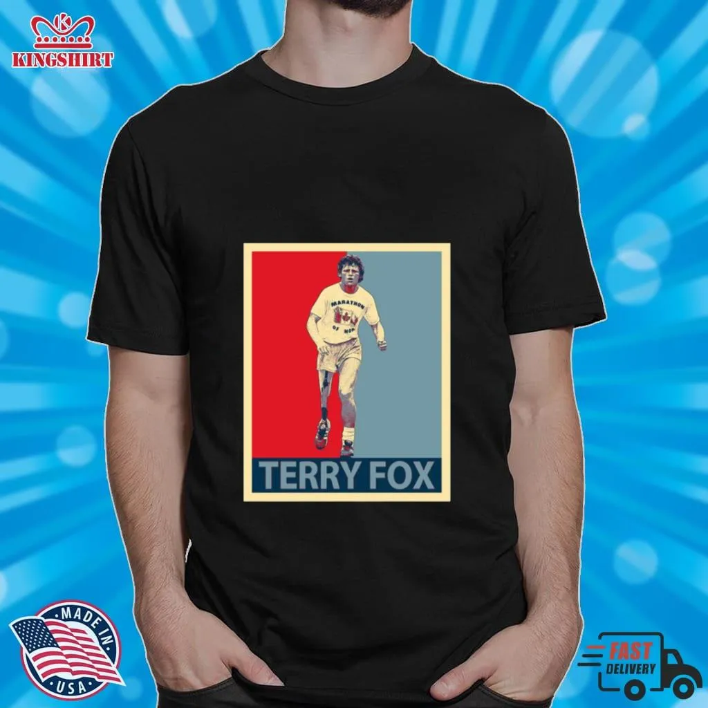 Hope Graphic Terry Fox Shirt Unisex Tshirt