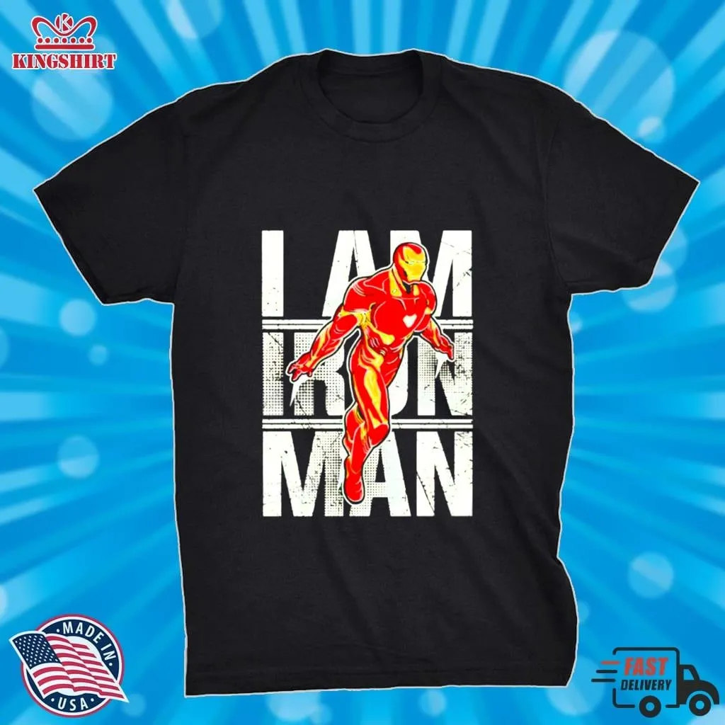 Marvel I Am Iron Man Shirt Size up S to 4XL Dad