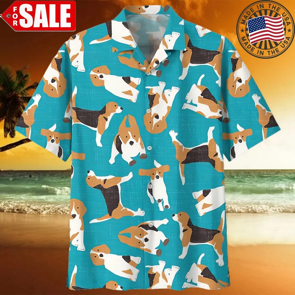 Beagle Blue Unique Design Unisex Hawaiian Shirt Size up S to 5XL