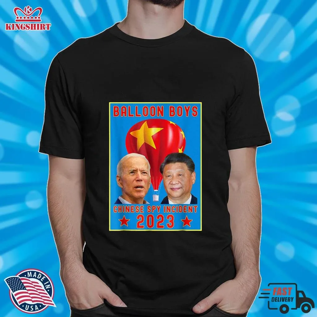 Chinese Surveillance Balloon Boys Joe Biden Vs Xi Jinping Shirt