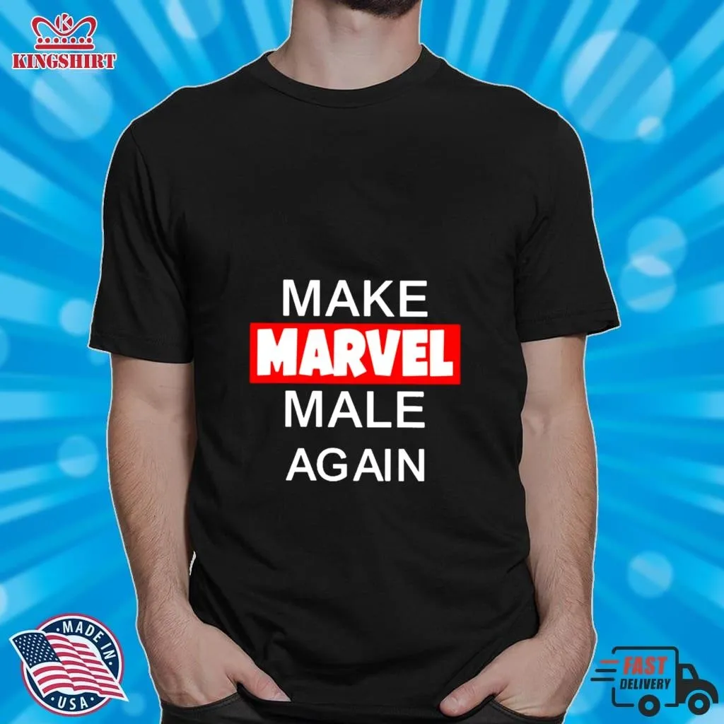 Nerdrotic Make Marvel Male Again T Shirt Plus Size Dad