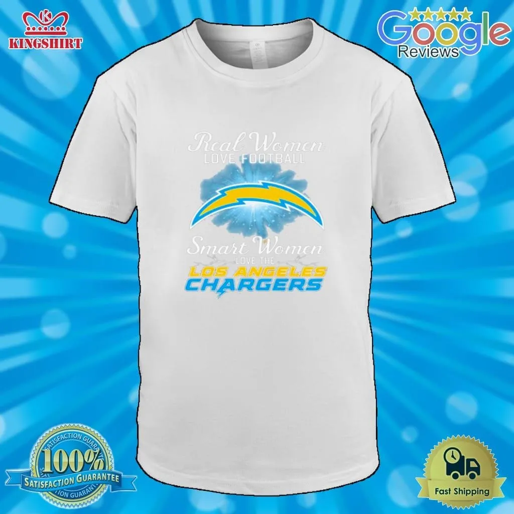 Real Women Love Football Smart Women Love The Los Angeles Chargers 2023 Logo Shirt Plus Size