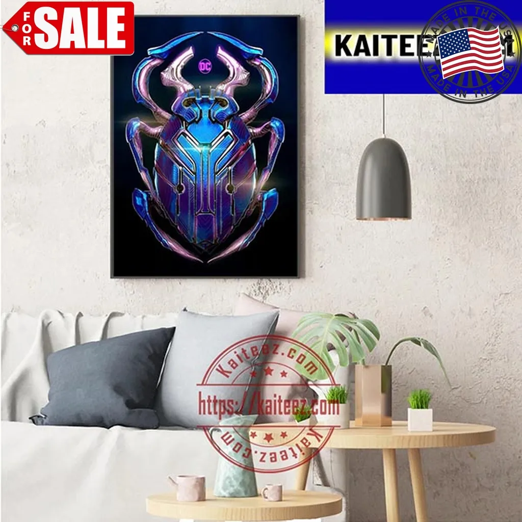 Blue Beetle Official Poster Art Decor Poster Canvas Trending