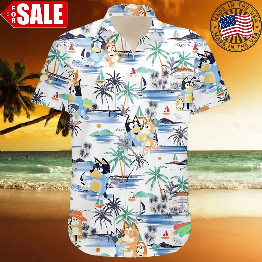 Bluey Hawaiian Gift For Fan Shirt Size up S to 5XL