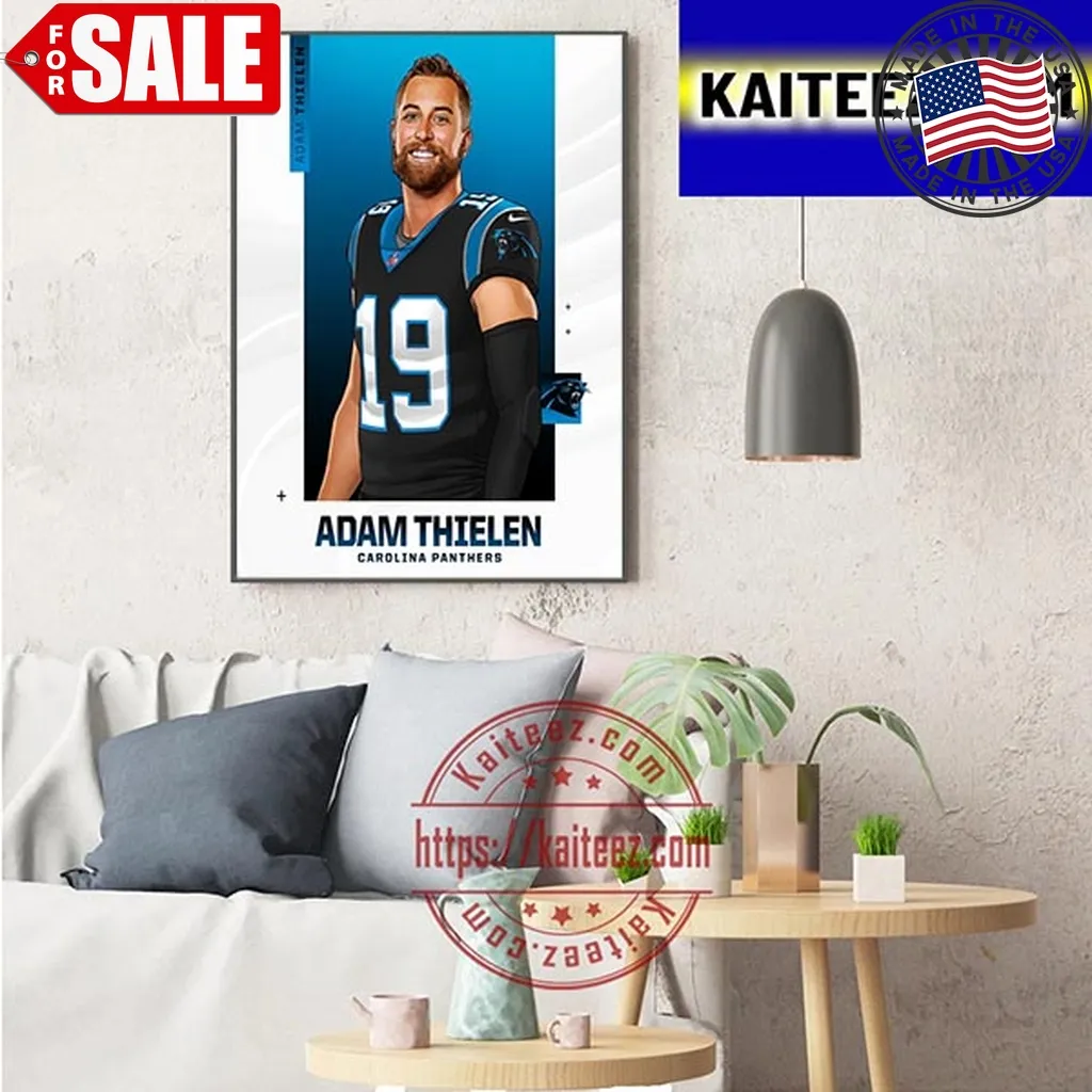 Carolina Panthers Signing Former Minnesota Vikings Wr Adam Thielen Art Decor Poster Canvas Trending