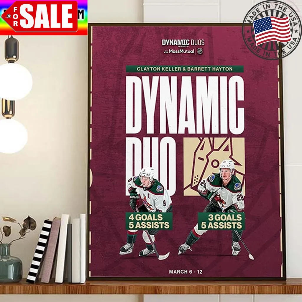 Clayton Keller And Barrett Hayton Make One Fine Dynamic Duo Home Decor Poster Canvas Trending