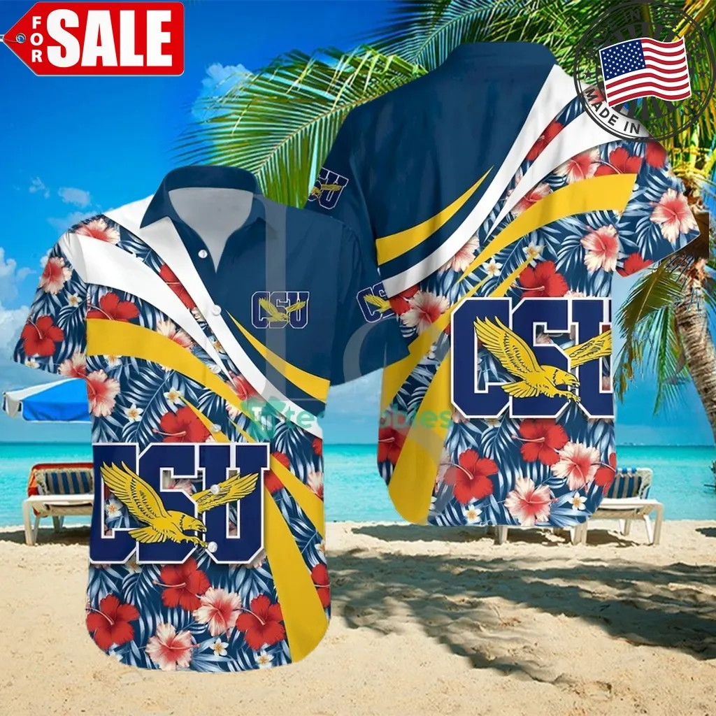 Coppin State Eagles Ncaa Hibiscus Tropical Flower Hawaiian Shirt Plus Size