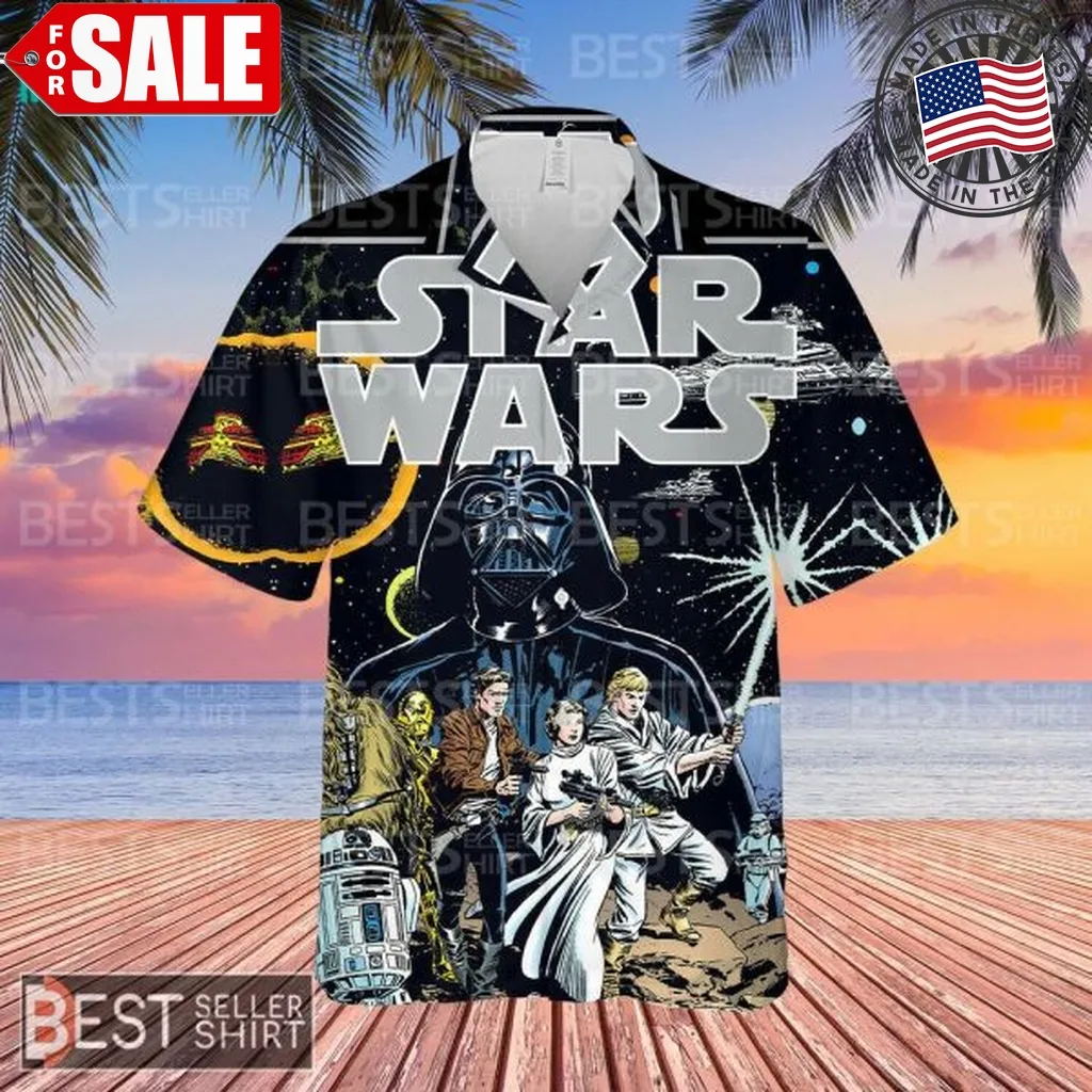Darth Vader Movies Logo Star Wars Hawaiian Shirt Men Kids Plus Size