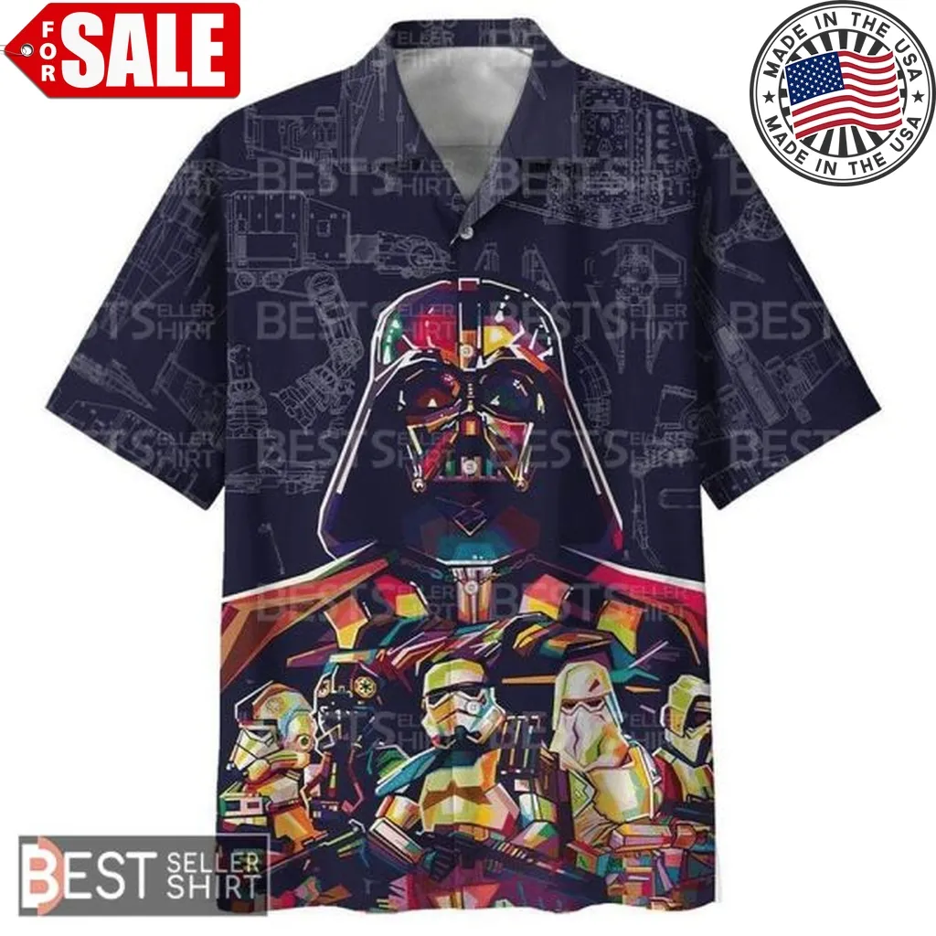 Darth Vader Star Wars Hawaiian Shirt Retro Pop Art Men Kids Size up S to 5XL