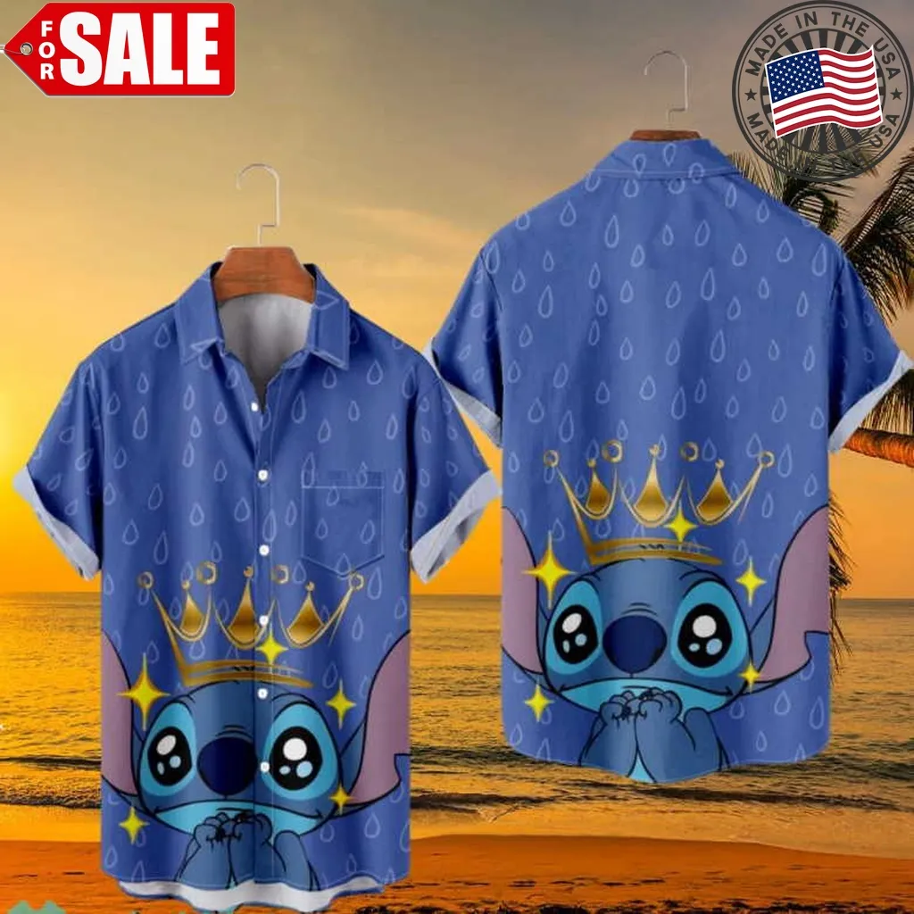 Disney Lilo Stitch Queentropical Hawaiian Shirt Plus Size