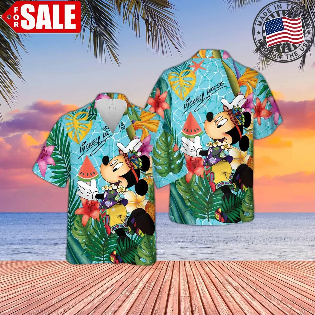 Disney Mickey Mouse Hawaiian Vacation Shirt Unisex