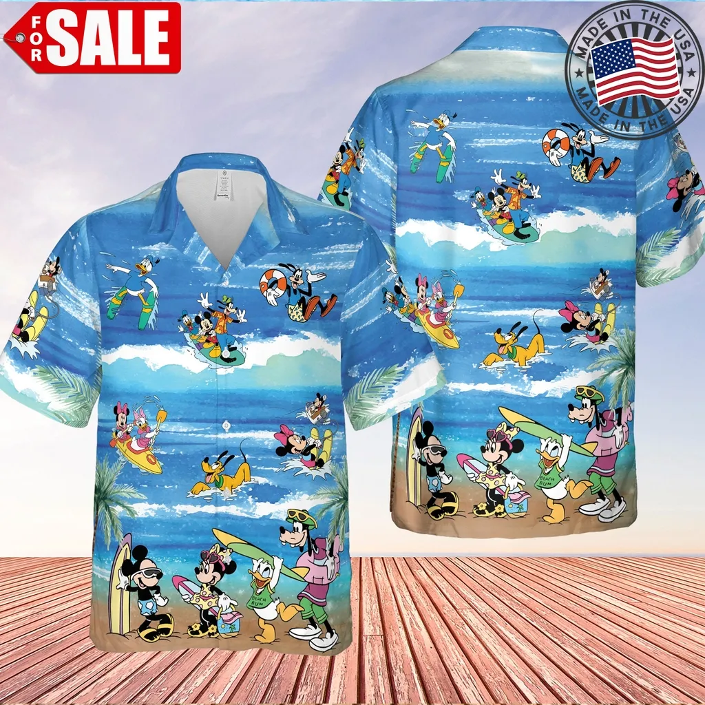 Disney Summer Mickey And Minnie Mouse Hawaiian Vacation Holiday Shirt Unisex