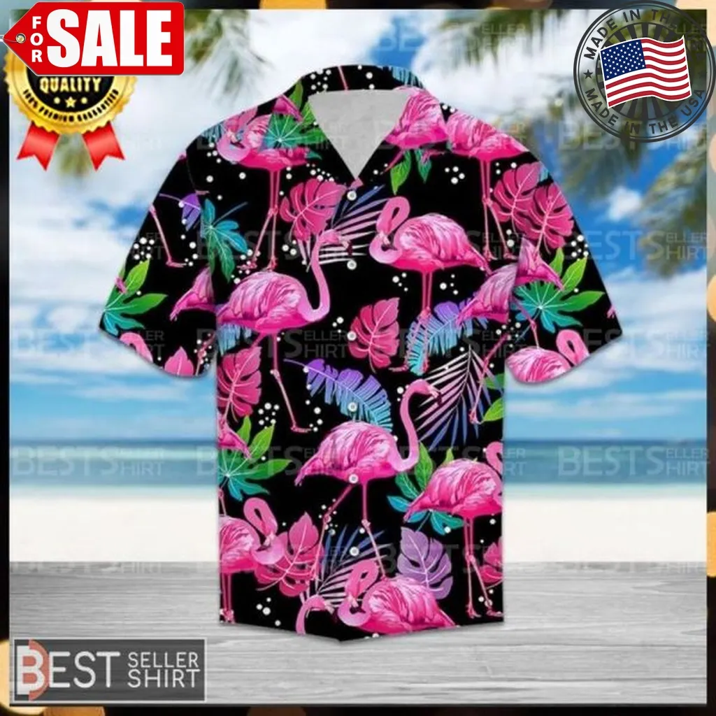Flamingo Pink Colorful Flamingo Hawaiian Shirt Flamingo Gifts Plus Size