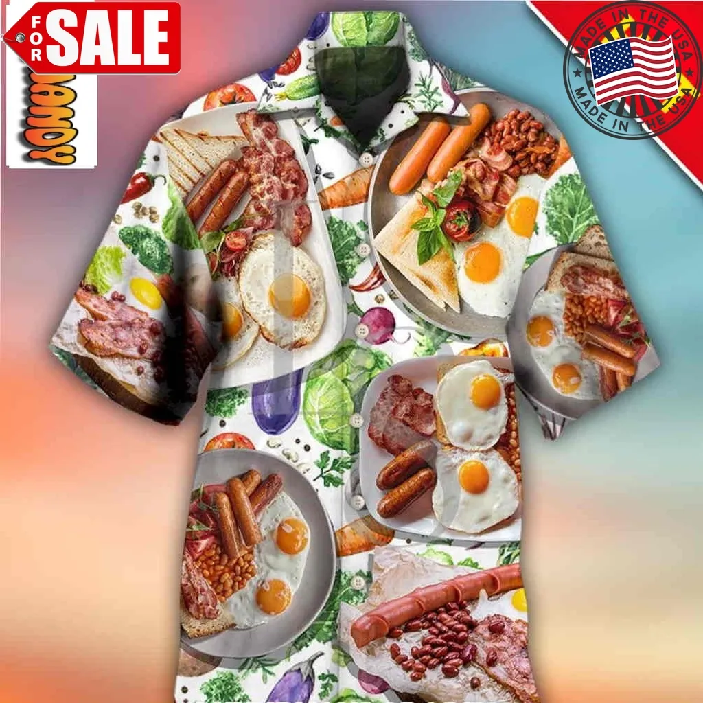 Food Breakfast Hawaiian Shirt Plus Size