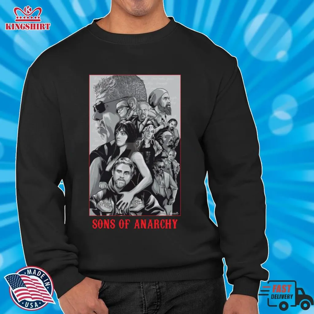 Cartoon Style Sons Of Anarchy Shirt