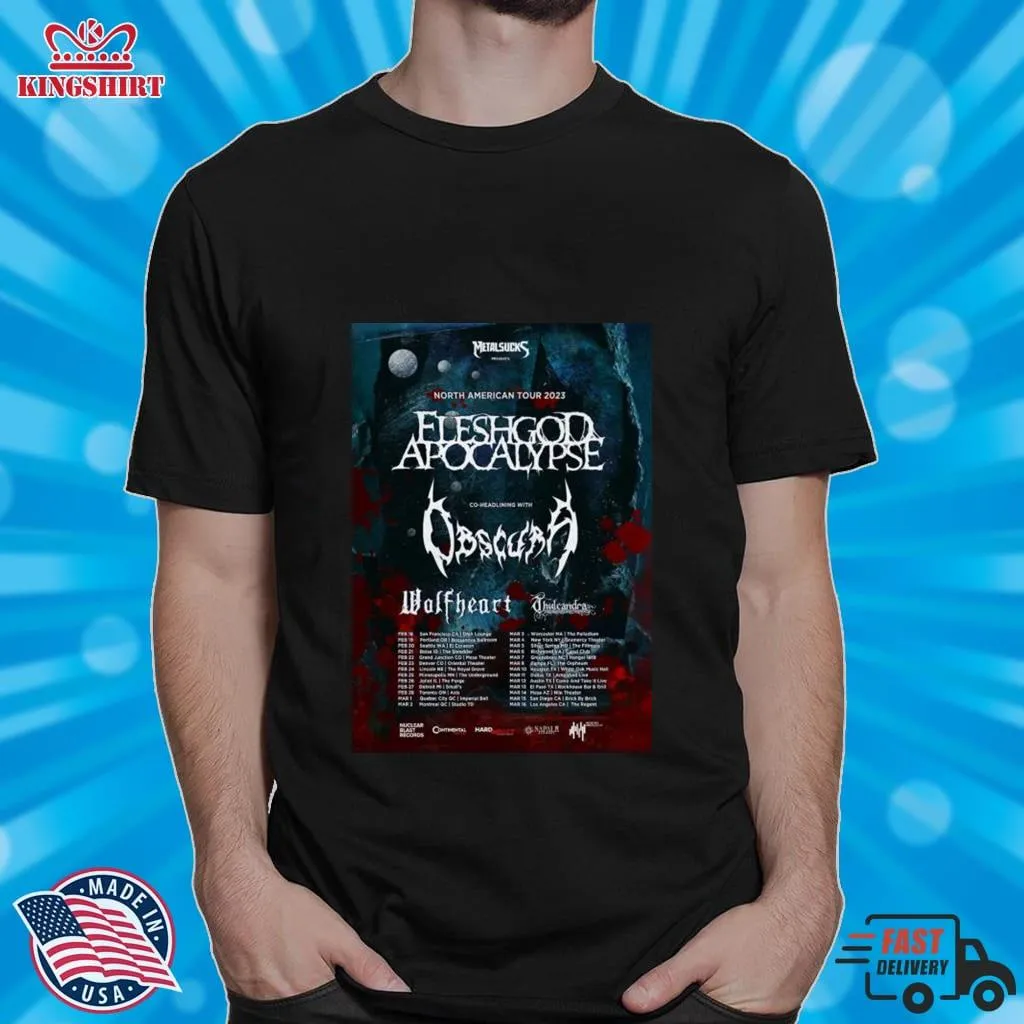 Fleshgod Apocalypse Obscura North American Tour 2023 Shirt