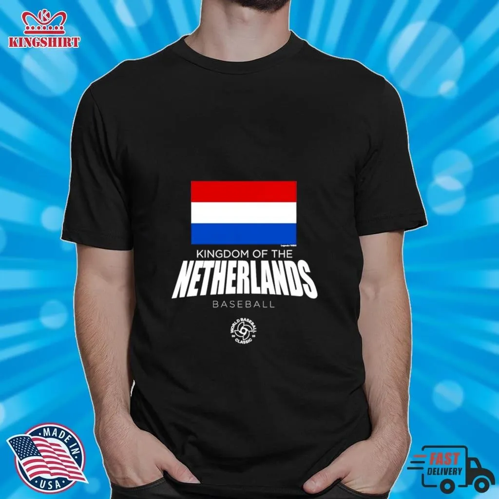 Netherlands Baseball Legends 2023 World Baseball Classic Federation Shirt Size up S to 4XL