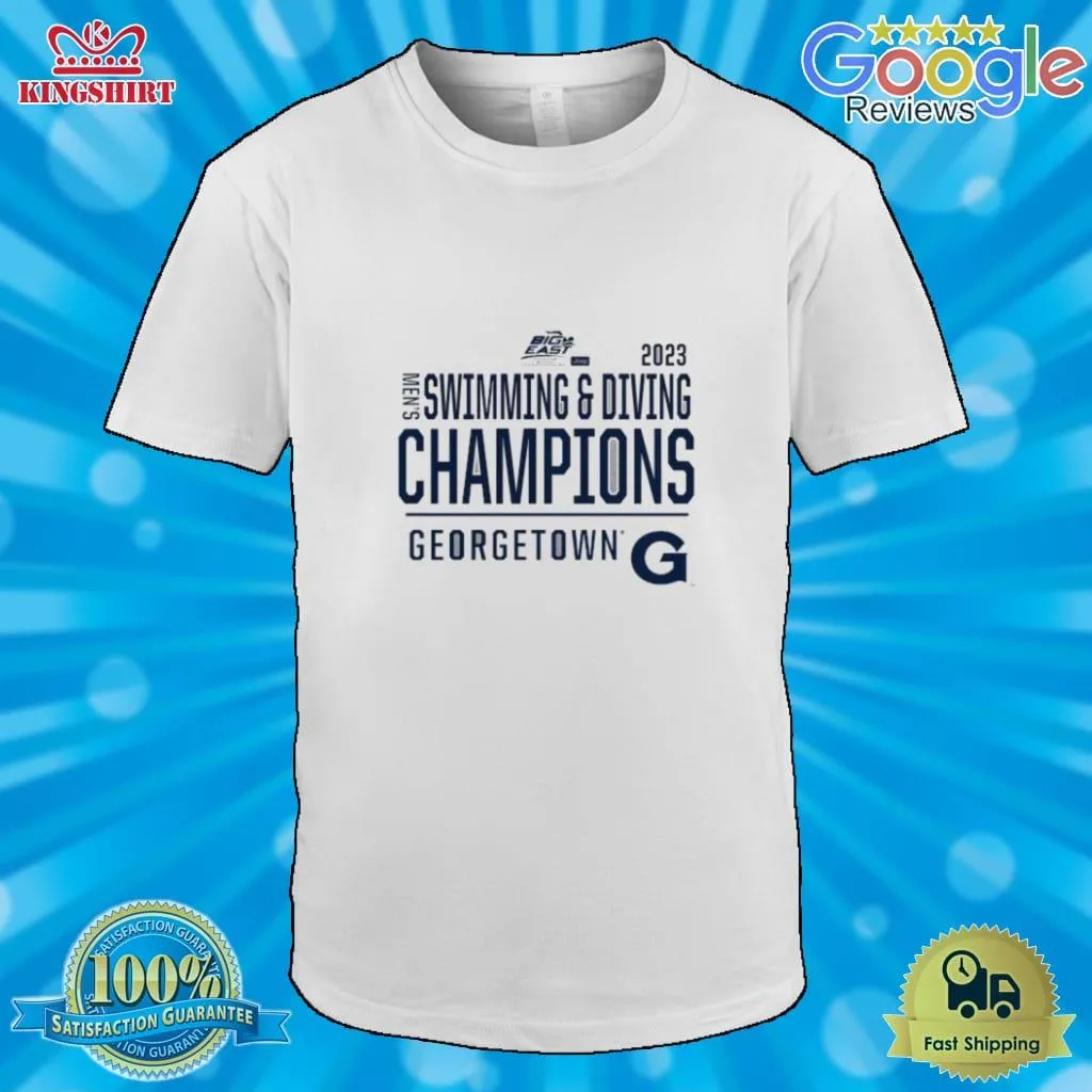 2023 Big East MenS Swimming & Diving Champions Georgetown Hoyas Shirt