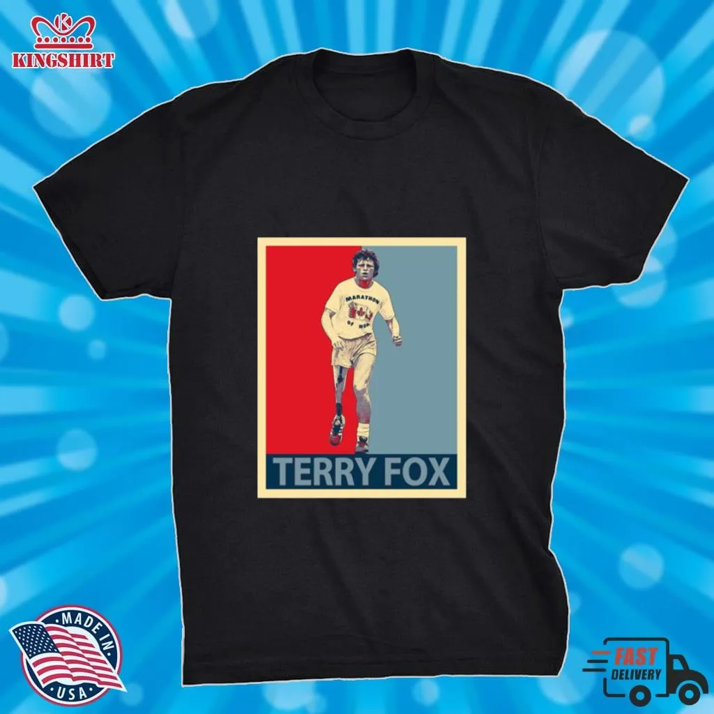 Hope Graphic Terry Fox Shirt Unisex Tshirt