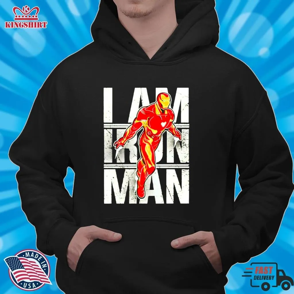 Marvel I Am Iron Man Shirt Size up S to 4XL Dad
