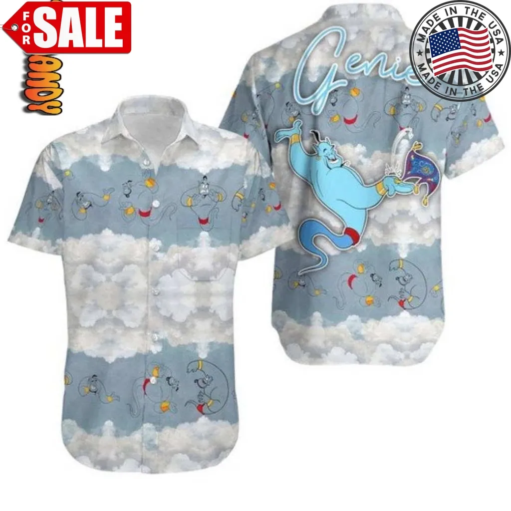 Genie Aladdin Disney Hawaiian Shirt Unisex