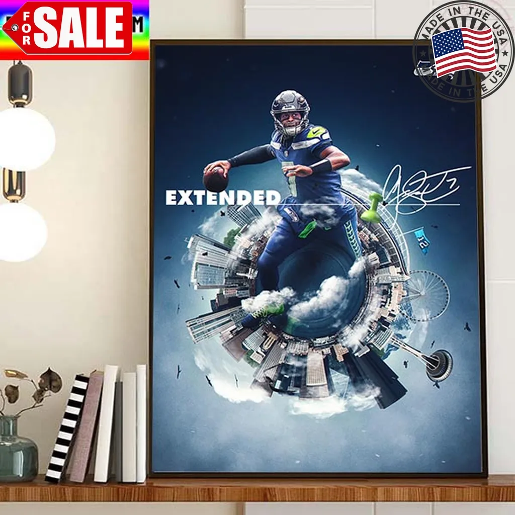 Geno Smith Has Officially Signed An Extension With Seattle Seahawks Nfl Home Decor Poster Canvas Sunflower