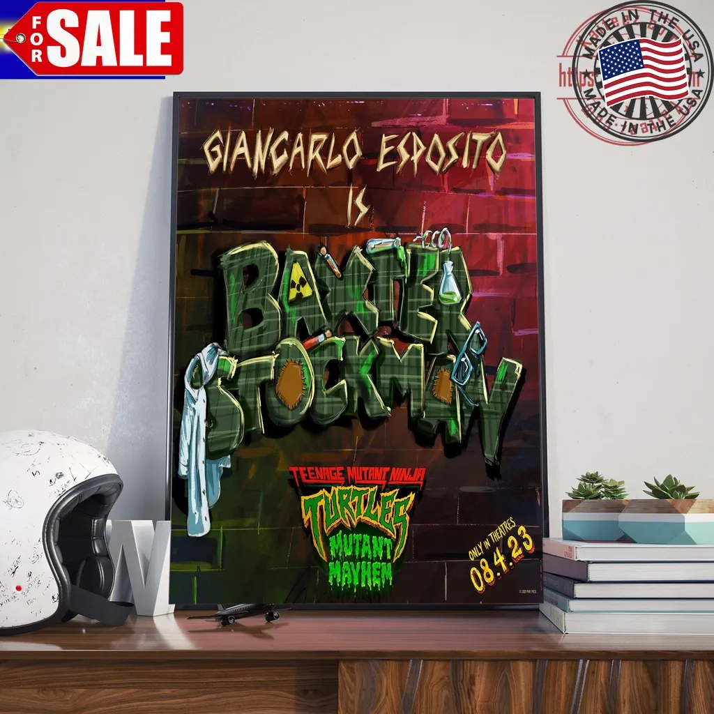 Giancarlo Esposito Is Baxter Stockman In Teenage Mutant Ninja Turtles Mutant Mayhem Art Decor Poster Canvas Trending