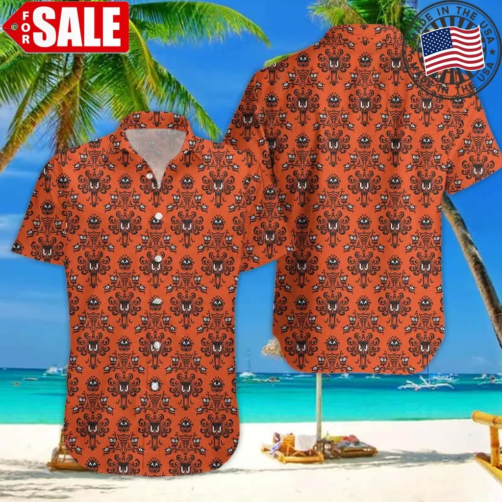 Haunted Mansion Funny Beach Trip Family Summer Button Up Hawaiian Shirt Plus Size