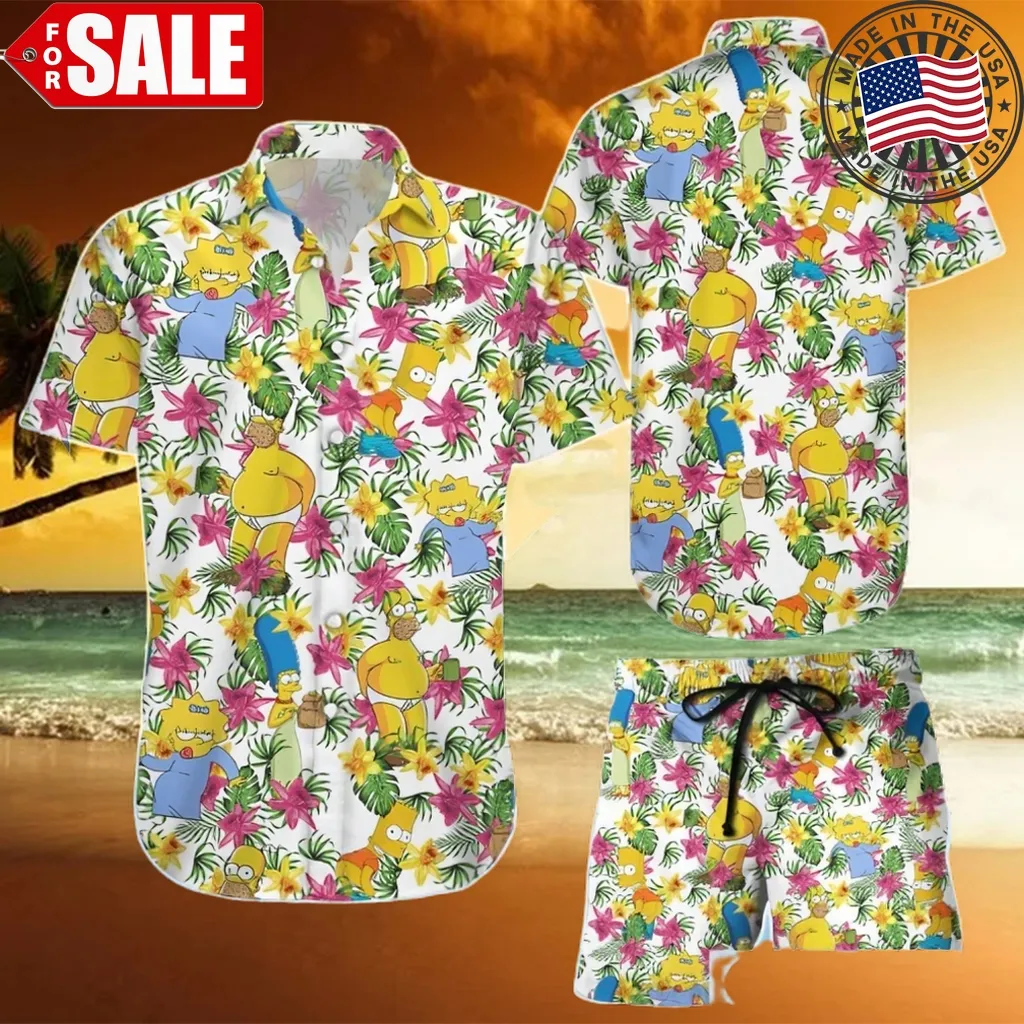 Hawaiian Shirt And Shorts Simpson Lover Shirt Plus Size