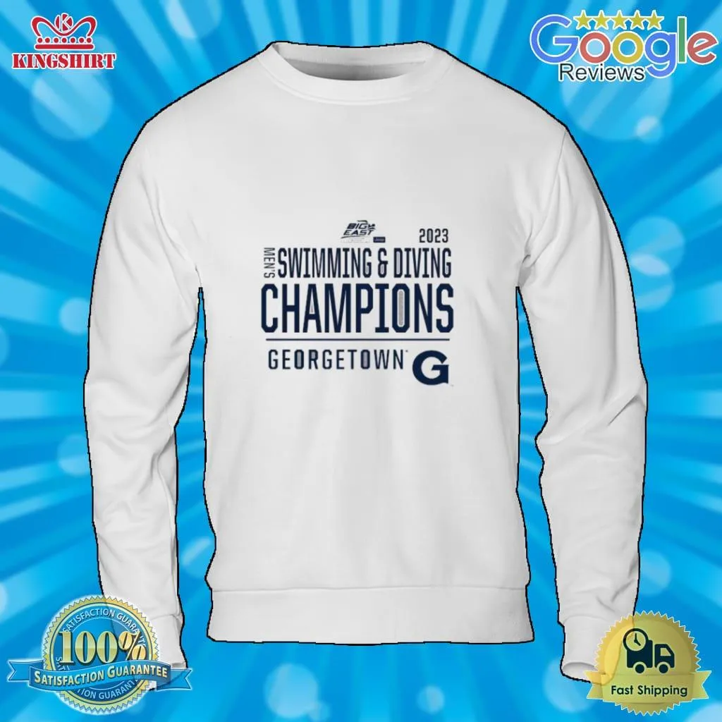 2023 Big East MenS Swimming & Diving Champions Georgetown Hoyas Shirt