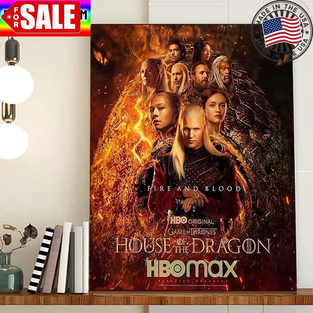 House Of The Dragon Season 2 Fire And Blood Home Decor Poster Canvas Trending
