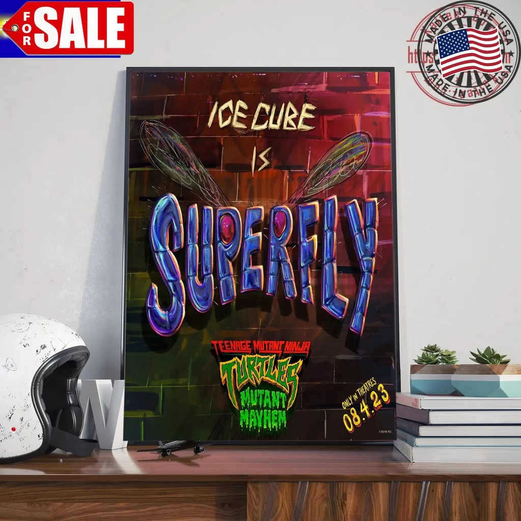 Ice Cube Is Superfly In Teenage Mutant Ninja Turtles Mutant Mayhem Art Decor Poster Canvas Trending