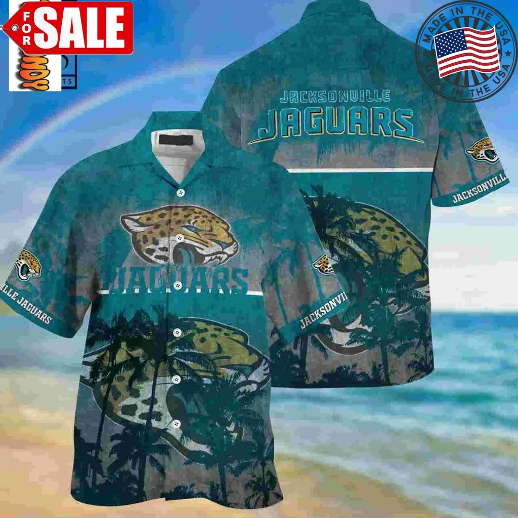 Jacksonville Jaguars Palm Hawaiian Shirt Size up S to 5XL