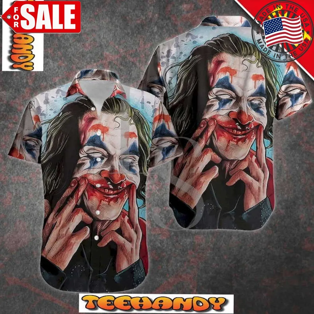 Joker Blood Smile Hawaiian Shirt Plus Size