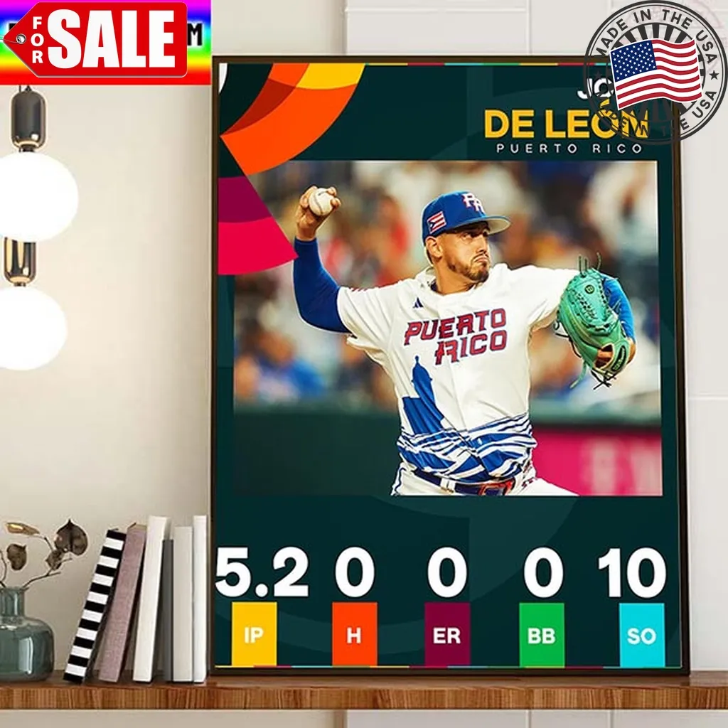Jose De Leon Was Perfect For Team Puerto Rico Home Decor Poster Canvas Trending