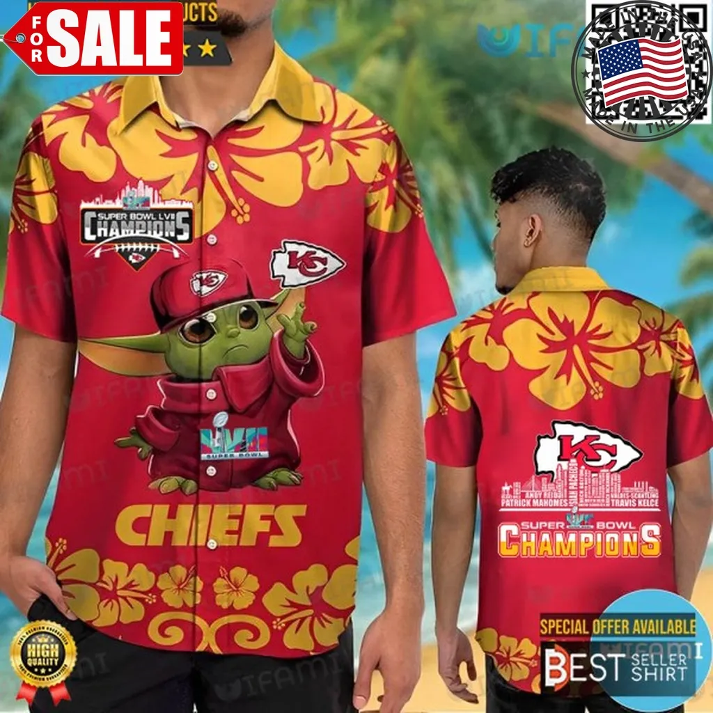 Kansas City Chiefs Super Bowl Wins 2023 Lvii Hawaiian Shirt Tropical Leaves Unisex