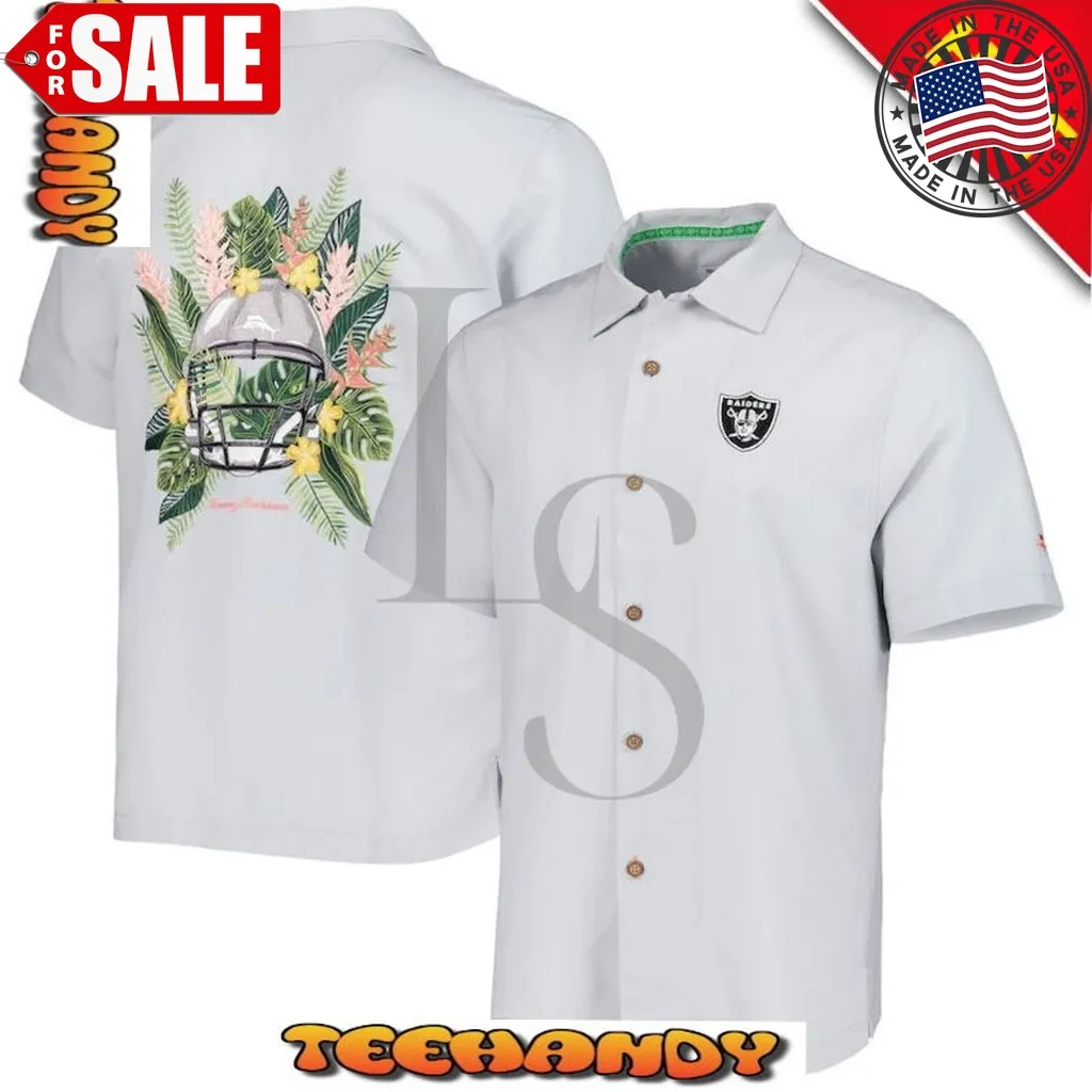 Las Vegas Raiders Print Swordfish Hawaiian Shirt Size up S to 5XL