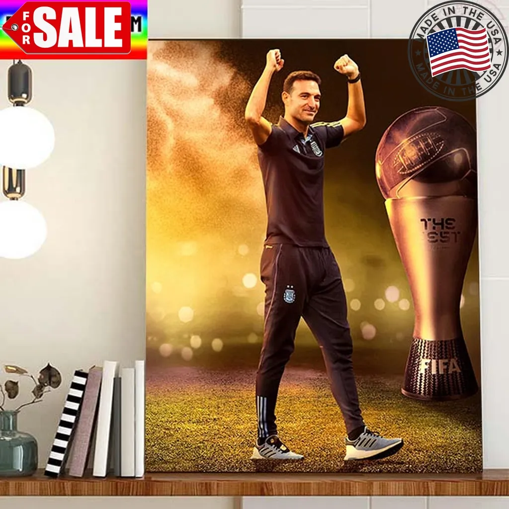 Lionel Scaloni Wins The Best Fifa Mens Coach 2022 Home Decor Poster Canvas Trending