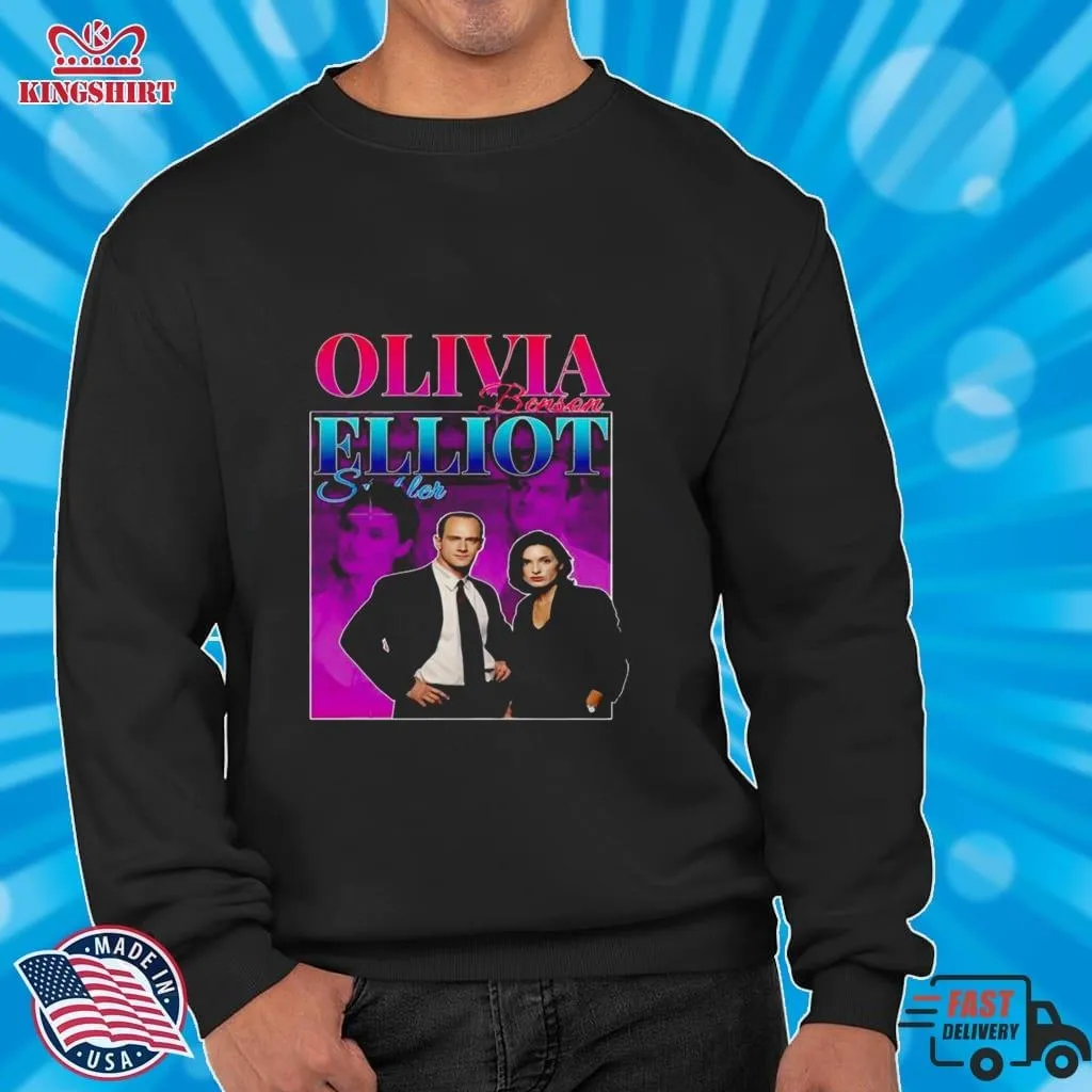 Olivia Benson And Elliot Stabler Svu Shirt Unisex Tshirt Trending