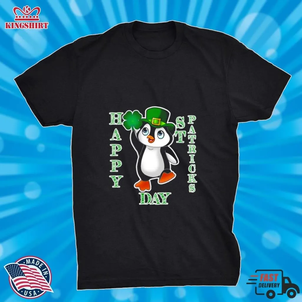 Penguin Happy St PatrickS Day Shirt Size up S to 4XL St Patrick's Day,Dad
