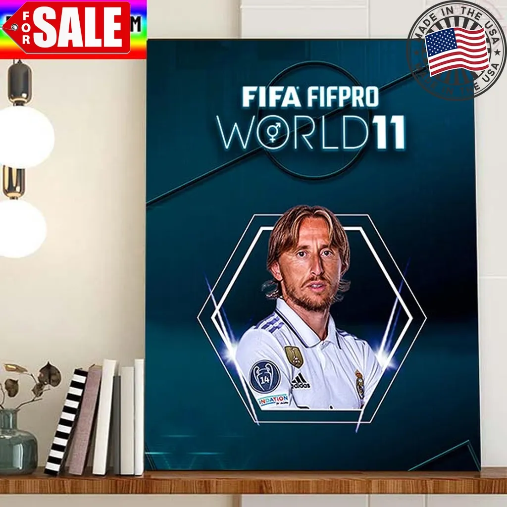 Luka Modric Is In The 2022 Fifa Fifpro Mens World 11 Home Decor Poster Canvas Trending