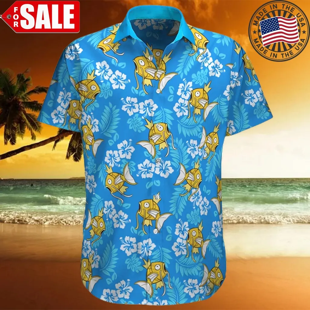 Magikarp Tropical Beach Pokemon Hawaiian Shirt Plus Size